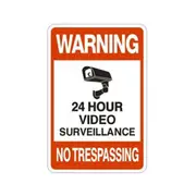 Metal Warning Sign Video Camera - Video Surveillance Signs