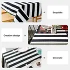 Christmas Party Tablecloth Red and White Striped Photo Props