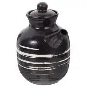 Shoyu Bottle Ceramic Seasoning Pot Spice Jar Vinegar Dispenser
