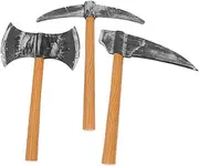 FUNNETOYU Cosplay Gnome Accessories: 3pcs Foam Axe Props for Halloween Stage Party Decorations