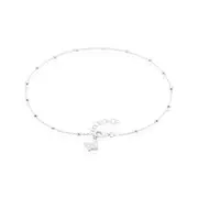 Sterling Silver 23cm Ball Anklet