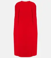 [Stella McCartney] Stella McCartney Caped midi dress AU 8 red