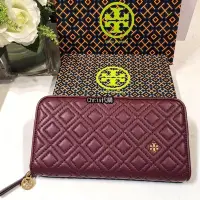 在飛比找Yahoo!奇摩拍賣優惠-現貨#TORY BURCH 美國輕奢時尚 紅色新款縫線菱格拉