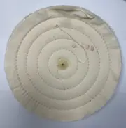 8" POLISHING WHITE MUSLIN BUFF WHEEL FOR JEWELERS BENCH GRINDER LATHE