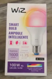 WiZ A21 White & Color 100W Equivalent Wi-Fi Smart LED Light Bulb - 1 Pack