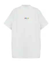 Balenciaga Ebay Logo Printed Crewneck Oversized T-Shirt 2,3,4 White