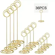 36 Pieces Table Number Holders 3 Size Place Card Holder Name Numbers Menu Mem...