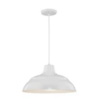 Millennium Lighting R Series 1 Light 17" Warehouse/Cord Hung, White - RWHC17-WH