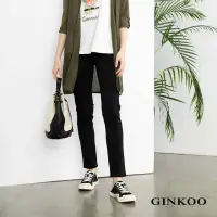 在飛比找momo購物網優惠-【GINKOO 俊克】合身彈性長褲