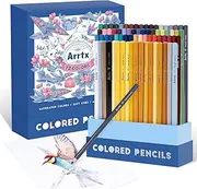 [Arrtx] 72 Colored Pencils for Adult Coloring Drawing Blending Shading Sketching Painting, Soft Core Coloring Pencils Art Craft Supplies, Premium Color Pencils Set for Artists Adults Beginners