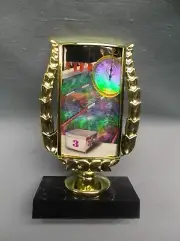 SWIMMING lane pool trophy insert award weighted black base