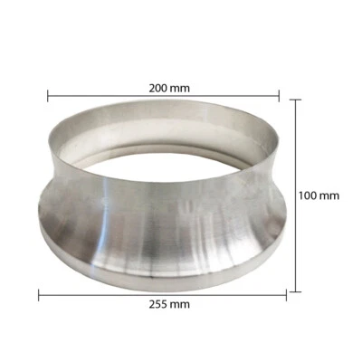 Aluminium Duct Reducer / Increaser - 250MM (10" Inch) to 200MM (8" Inch)