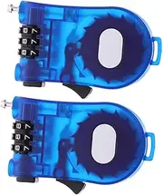 KOMBIUDA 2pcs Retractable Cable Lock Plastic Combination Suitcase Lock for Luggage Wardrobe Travel Heavy Duty Security