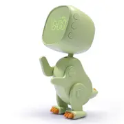 Alarm Clock for Kids,LED Cute Bedside Clock with Digital Display, Children's Sleep Trainer, Wake Up Light and Night Light(Green)