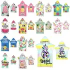 Fruit Pineapple Changing Robe Towel Beach Bath Hooded Quick Dry Poncho Bathrobe