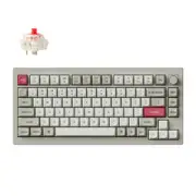Keychron V1 Max Hot-Swap Wireless Mechanical Keyboard (Retro) (Red Switch)