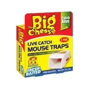 4 X The Big Cheese Live Catch Mouse Trap - 2 Pack