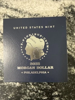 2025 Morgan Dollar Box Display Holder and COA Only. No Coins No Coins