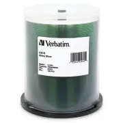 Verbatim 94970 CD-R 52X Shiny Silver Silk Screen Printable 700MB/80 Min 100 Pack