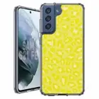 For Samsung Galaxy S20 S21 S23 S24 FE 5g TPU Case+Glass(Leopard Skin Yellow)