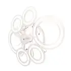 H Ceiling Fan Light LED Nordic Modern Ceiling Fan Lamp 6 Rings Ceiling Fan New