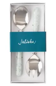 JULISKA Iberian Sage 2-Piece Salad Serving Spoon Set, Server Set, Green