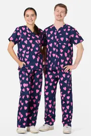 Love Hearts Scrub Set