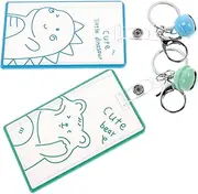 SECFOU Id Badge Cover 2pcs Id Name Tag Holders Id Cards Holder for Professional Occasions