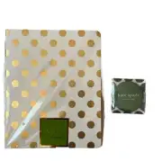 kate spade New York Gold Dots Notebook + Hand Mirror Set of 2 New