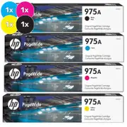HP 975A Ink Cartridge Value Pack - Includes: [1 x Black, Cyan, Magenta, Yellow]