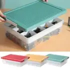 Clear Building Blocks Storage Box Removable Cover Particle Holder Home Gadget