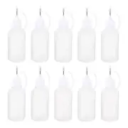 10pcs 30mL Needle Tip Plastic Glue Applicator Bottles with Lids Paper Quilling
