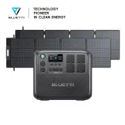 BLUETTI AC200L + Solar Panels | Solar Generator Kit, AC200L+2*PV200D | 2400W, 2048Wh, 400W Solar Kit