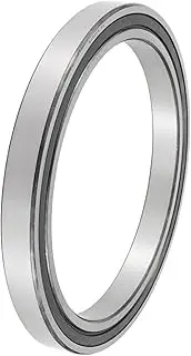 X AUTOHAUX 6836VV Deep Groove Ball Bearings 180x225x22mm P4 Double Rubber Seal Lubricated Bearings 1 Pcs Car Scooter Skateboard Wheel Universal Silver Tone,Black