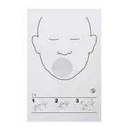 1 Roll Cpr Training Shield With One-Way Valve Cpr Face Mask