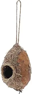 Hanging Bird Nest Pastoral Style Birdhouse for Birds Comfortable Ventilated Nest for Parrots Canaries Larks Present Easy Indoor Outdoor Setup