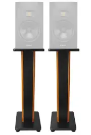 (2) Rockville 28" 2-Tone Studio Monitor Speaker Stands For ADAM Audio A7X