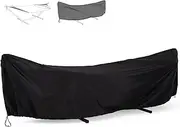 SUNCREAT Hammock Cover, Water-Resistant Polyester Hammock Stand Cover for 11-12ft Stand, Black