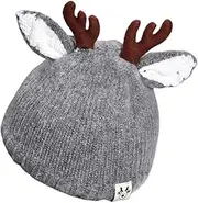 [GLSTOY] Antler Hat Clothes Reindeer Costume Cap Christmas Hat Warm Cap Outfit Christmas Hat Warm Clothes Reindeer Hat Hats Warm Hat Red Cotton
