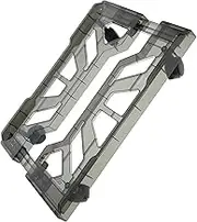 Veemoon PC Grey PC Stand with Casters Versatile CPU Tower Holder for Gamers Students Compatible with Computer Towers Space Saving Under Desk Ventilated Design
