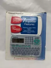 Radio Shack Personal Organizer English/Spanish Translator Schedule Memo And More