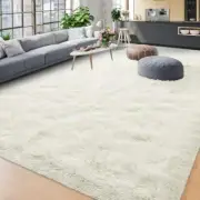 Area Rugs for Living Room, Ultra Soft Fluffy Bedroom Rug, 9x12 Feet Cream