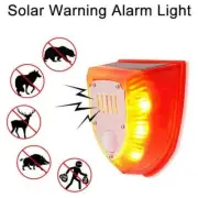 Solar Alarm LED Light Solar Strobe Light Wireless Motion Outdoor Sensor U5K5