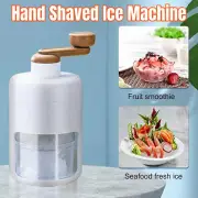 Manual Ice Shaver Crusher Shredding Snow Cone Maker Machine Create Drink Tool AU