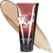 Melanie Mills Hollywood Gleam Body Radiance All In One Makeup, Moisturizer & Glow For Face & Body - Peach Deluxe, 1 fl.oz.