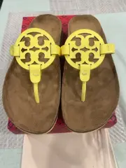 NEW TORY BURCH MILLER CLOUD BLAZING YELLOW FLIP FLOP THONG SANDAL Sz 7