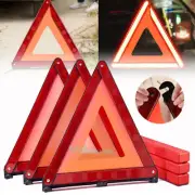 3X Reflective Warning Triangles Emergency DOT Approved Kit For Car Truck Safety