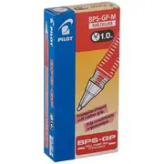 Pilot BPS-GP Ballpoint Pen 1.0mm Red 12 Pack