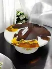 24" White Epoxy Resin Coffee Table Luxury Kitchen Furniture Housewarming Bar Dec