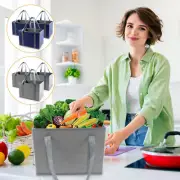 3Pcs Grocery Bags Reusable Grocery Tote Collapsible Large Capacity Grocery Bags✥